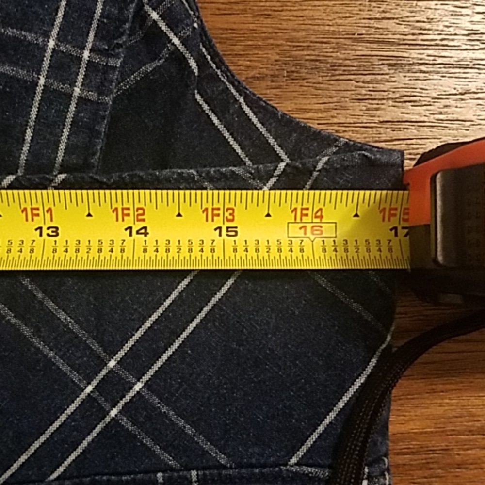 Madewell Windowpane Structured Crop Top 6 8 - Picture 6 of 6